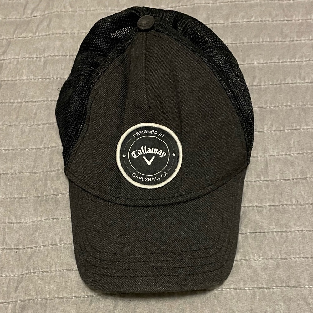Callaway hat/cap black hat, “designed in Carlsbad, CA” Vintage, great condition